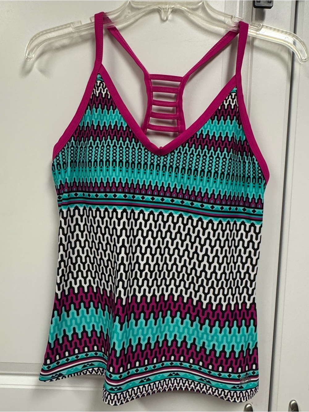 Zero Xposur Swim Women’s Swimsuit Top~Tank Size M Multicolored